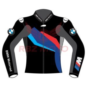 BMW Motorrad M Sport leather motorcycle jacket front view