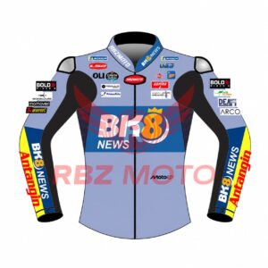 Front view of Fermin Aldeguer BK8 News 2026 Ducati Leather Race Jacket