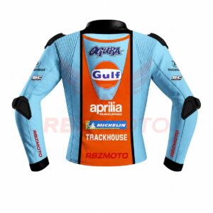 Back view of Ai Ogura Aprilia MotoGP racing jacket