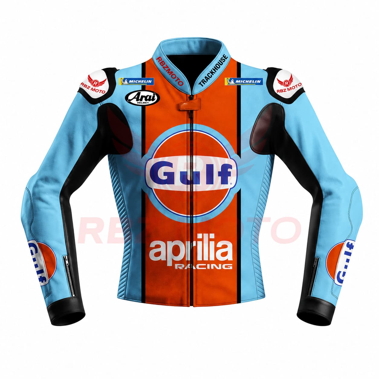 ai-ogura-aprilia-jacket-front Front view of Ai Ogura Aprilia MotoGP racing jacket