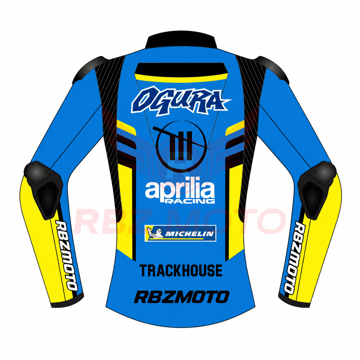 ai-ogura-trackhouse-race-jacket-back Ai Ogura Trackhouse MotoGP jacket back graphics detail
