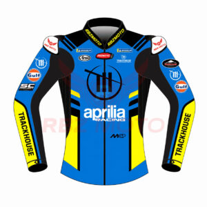 Ai Ogura Trackhouse race jacket front view leather build