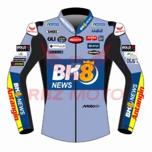 Front view of Alex Marquez BK8 Ducati 2026 Racing Leather Jacket