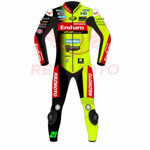 Fabio Di Giannantonio Pertamina VR46 MotoGP leather suit front view