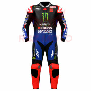 Fabio Quartararo Yamaha MotoGP Racing Suit 2025 front view