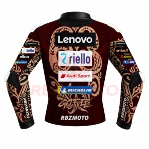 Back view of Francesco Bagnaia Ducati MotoGP racing jacket2