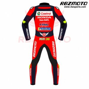 Joan Mir Honda HRC MotoGP racing suit back view
