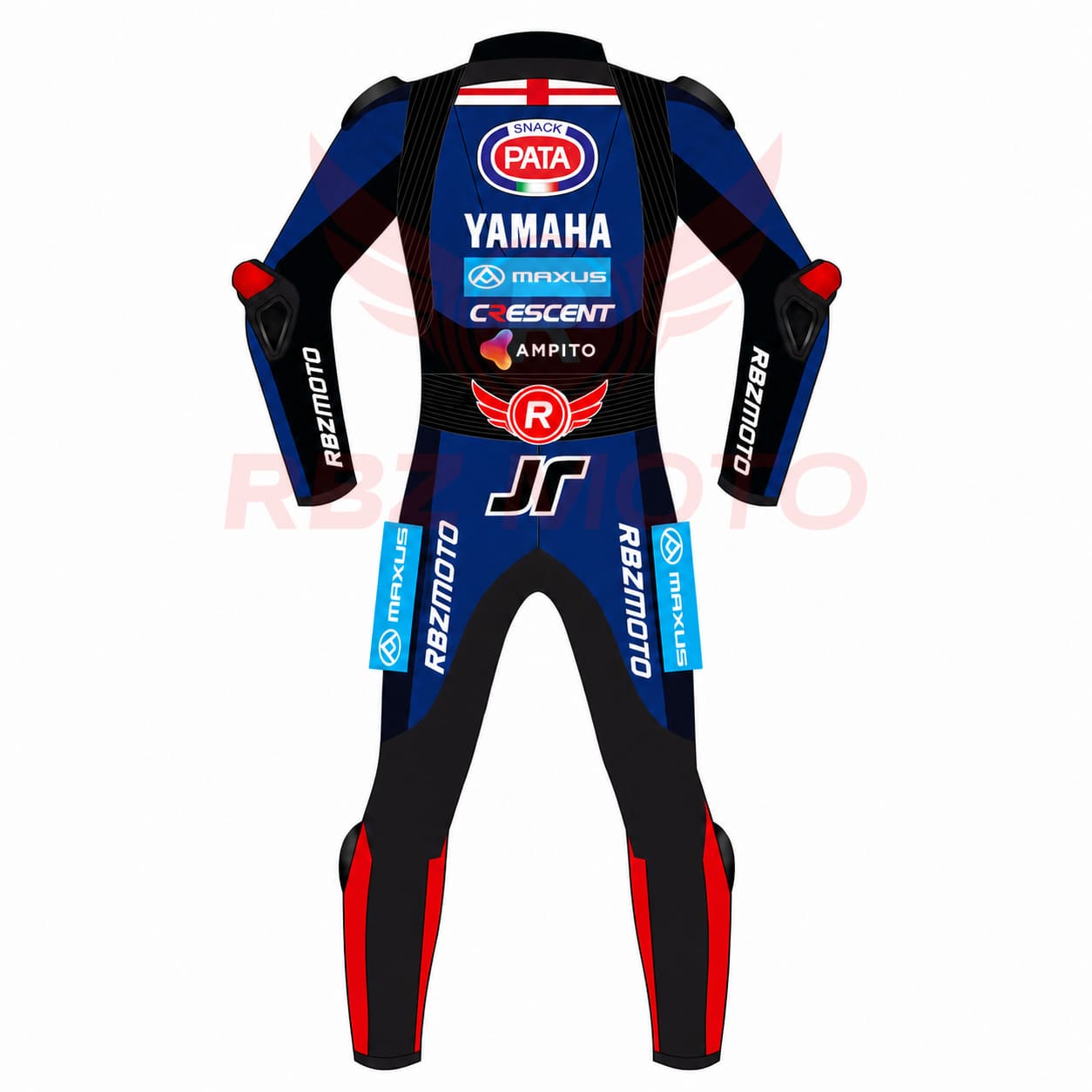 jonathan-rea-yamaha-wsbk-suit-rear-view Jonathan Rea Yamaha WSBK 2025 racing suit back view