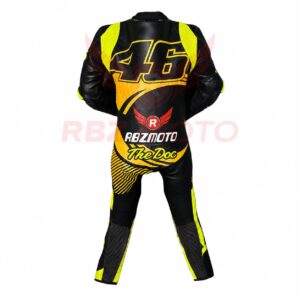 Valentino Rossi 46 leather racing suit back view