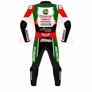 Johann Zarco Honda Castrol 2026 race suit back view