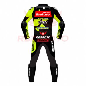 Back view of Fabio Di Giannantonio VR46 racing suit