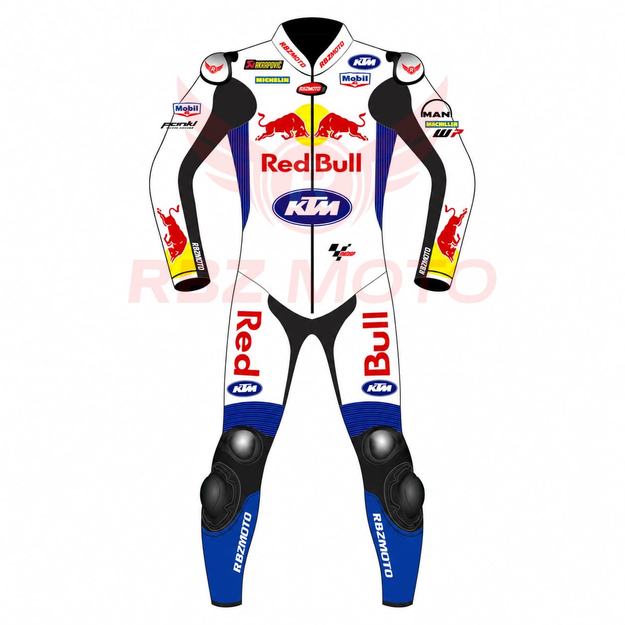 jack-miller-red-bull-ktm-racing-suit-front Jack Miller Red Bull KTM MotoGP75 racing suit front view