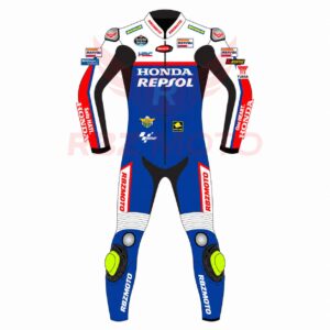 Joan Mir Honda Repsol MotoGP75 racing suit front view