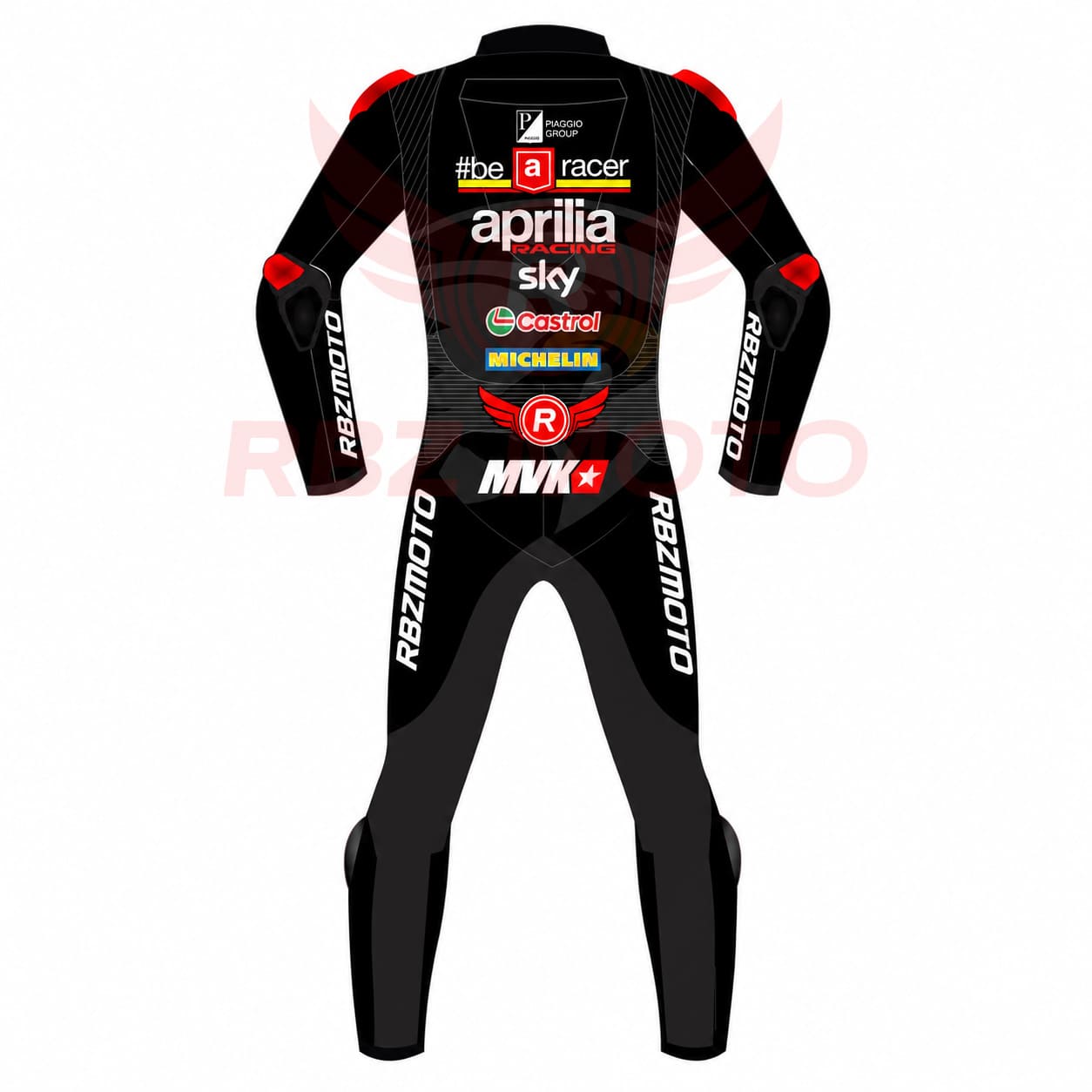 maverick-vinales-aprilia-motogp75-racing-suit-back Maverick Vinales Aprilia MotoGP75 racing suit back view
