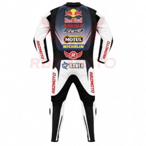 Pedro Acosta Red Bull KTM MotoGP75 racing suit back view