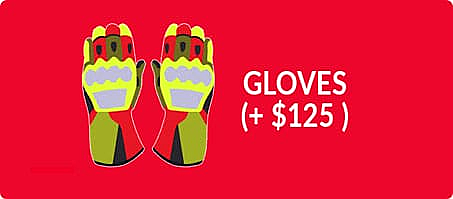 Motorcycle Gloves +$125