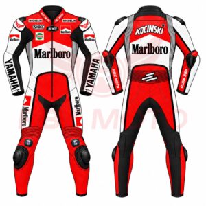 John Kocinski Yamaha GP 1990 Marlboro Race Suit Front and Back View